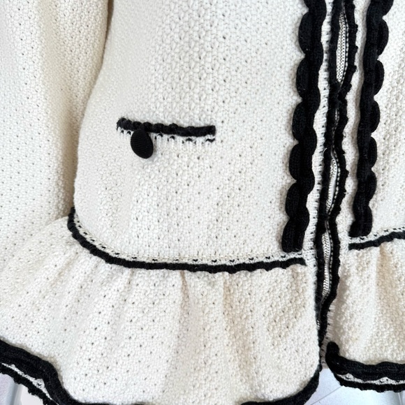 RED Valentino women sweater zipper jacket size L Authentic - Picture 3 of 8